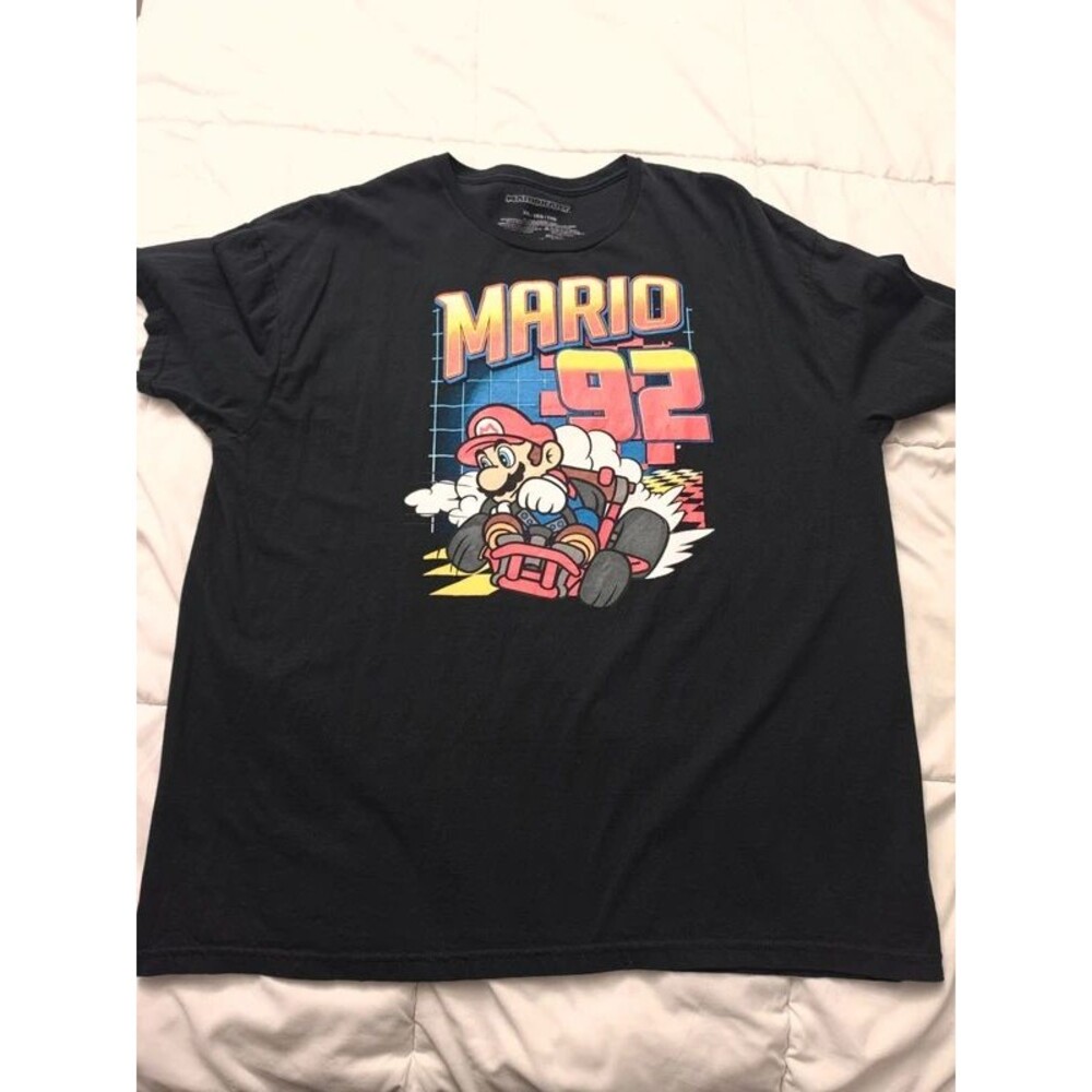 Nintendo Mario Kart  Graphic T-Shirt Men's Size XXL 100% Cotton